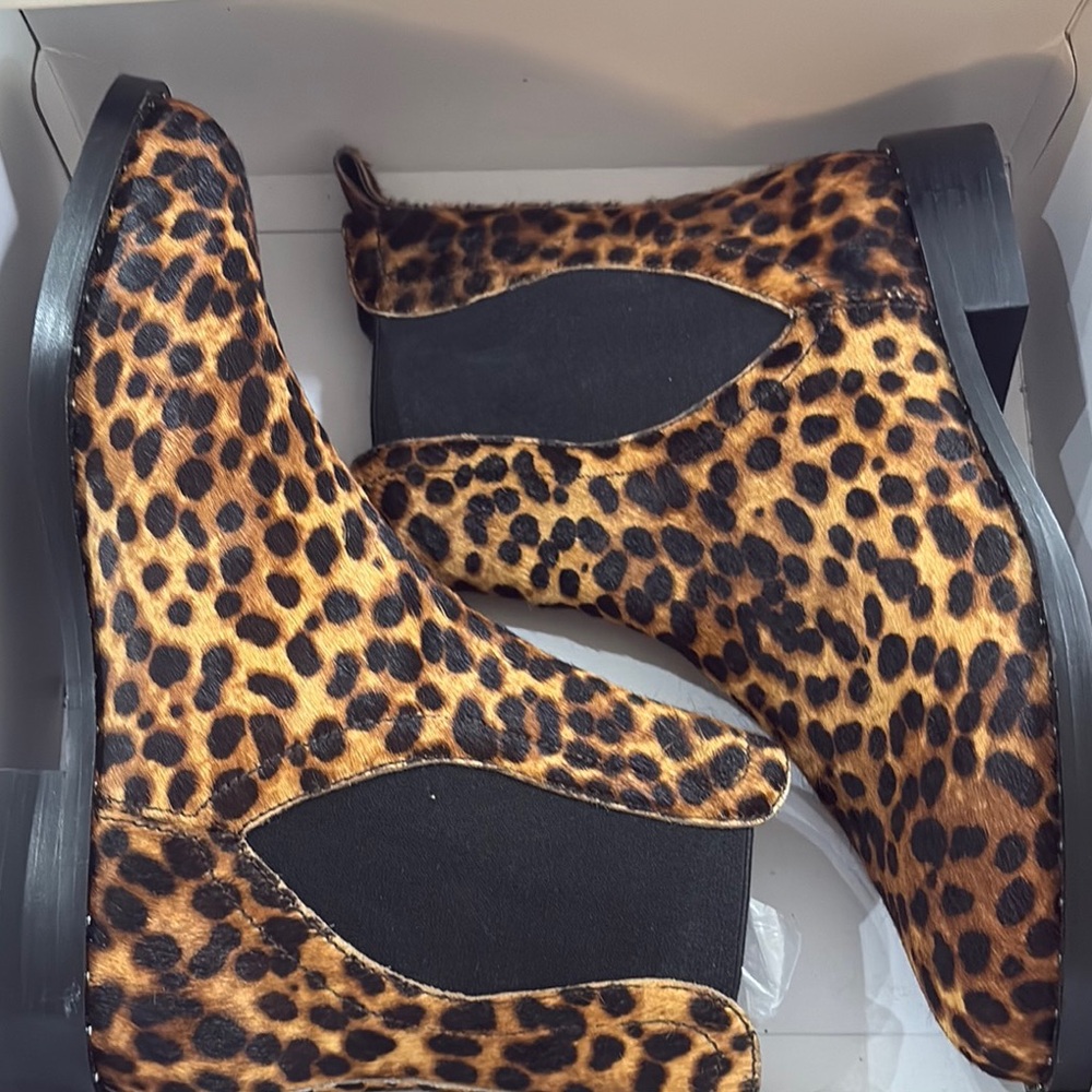 NWT - Rebecca Minkoff Leopard Print Ankle Boots